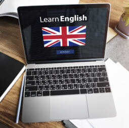 Learn English Language Online Education Concept